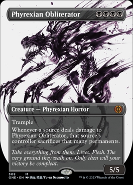Phyrexian Obliterator Phyrexia- All Will Be One Ichor Showcase